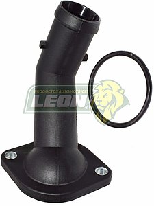 TOMA AGUA VW JETTA A4 99-15 2.0L, GOLF A4 99-07 2.0L, BEETLE 98-11 2.0L, POLO 03-07 2.0L, SEAT IBIZA 00-02 1.6L, TOLEDO 06-09 2.0L, ALHAMBRA 02-08 1.8T (SALIDA DE AGUA DEL MOTOR HACIA EL TERMOSTATO) “CODO BOMBA AGUA”