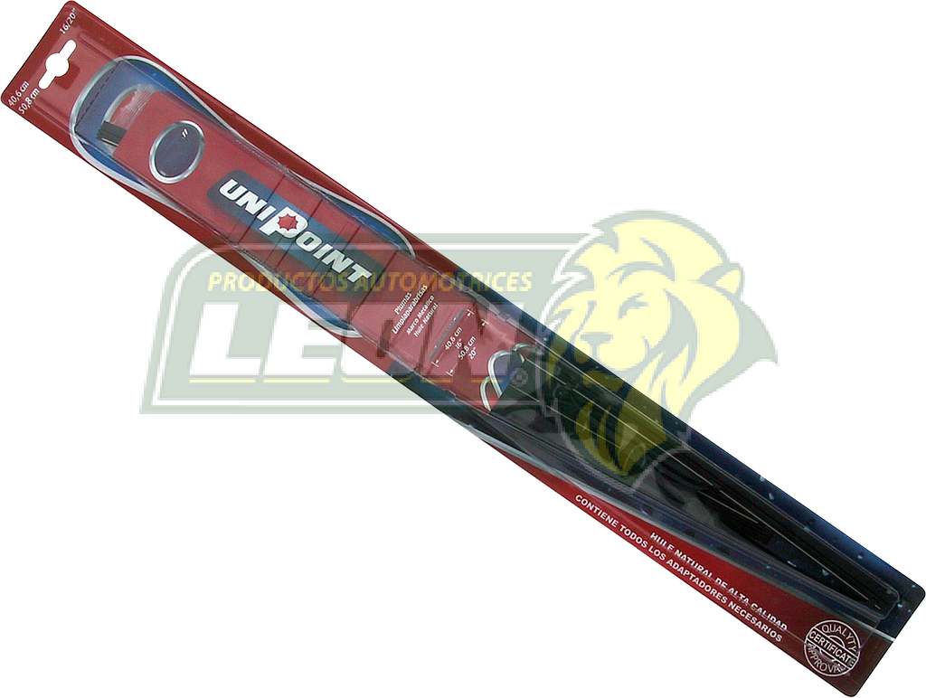 HOJA ó PLUMA LIMPIAPARABRISAS 17”/19” (JUEGO) METAL =PL-U1719 UNIPOINT