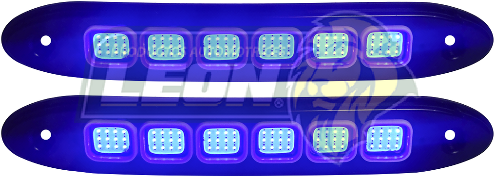 BARRAS LED COB  6 LEDS 18cm 12V 0.4W AZUL (FLEXIBLE INT. EXT. ) (JGO. c/2 TIRAS) TUNIX