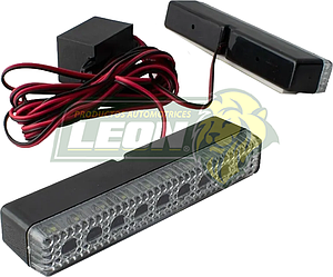 LAMPARA DOBLE DE ESTROBO 9 LEDS C/U (AZUL, AZUL/ROJO, BLANCO, ROJO, AMARILLO)