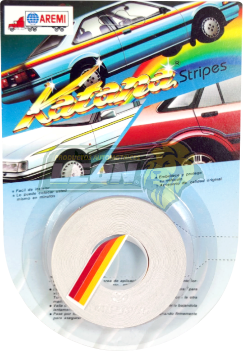 CINTA AUTOADHESIVA KATANA TRICOLOR ROJA/NARANJA/AMARILLO