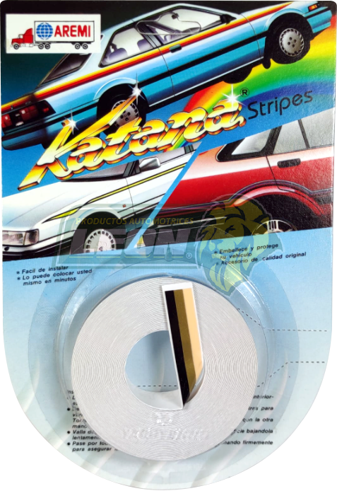 CINTA AUTOADHESIVA KATANA TRICOLOR NEGRO/CAFE/BEIGE