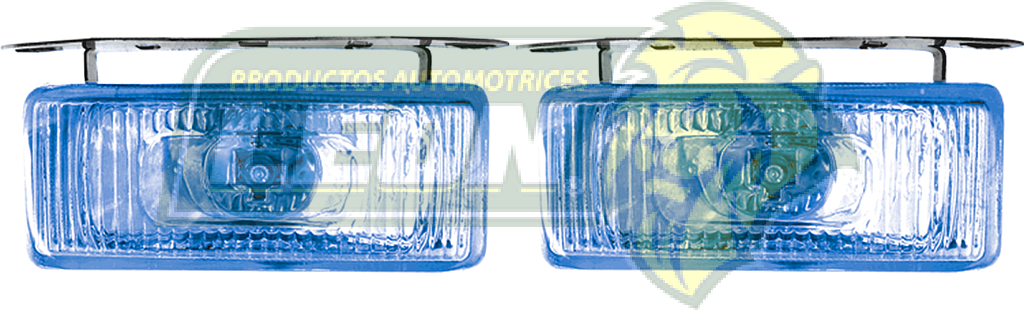 FAROS RECTANGULAR 4.5X12.5 CM AZUL (JUEGO)