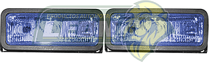FAROS RECTANGULAR AZUL BICEL PLASTICO MEDIANO B/PLANA (JUEGO)