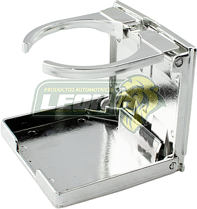 PORTA VASO AJUSTABLE CROMADO T/CARTERA