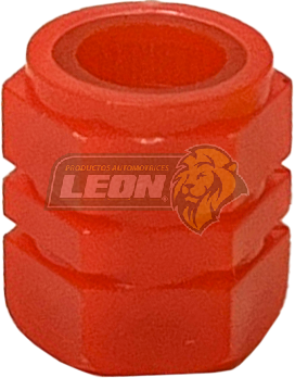 TAPON P/VALVULA DE LLANTA PLASTICO FLUORESCENTE ROJO (PRECIO X 100 pzas.)