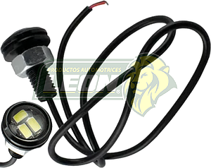 TORNILLO P/SUJETAR PLACAS CON 3 LEDS NEGRO DE 0.4 W. C/U (JGO. c/2 pz.)