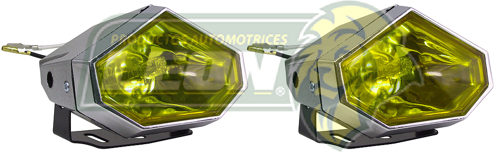 FAROS ALUMINIO DIAMANTE 85/55W (AZUL, AMARILLO) (JGO. c/2 pz.)