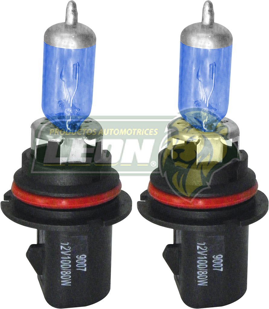 FOCO TIPO XENON 9007 12V 100/80W AZUL (EMPAQUE JGO. c/2 pz.) (FO-9007TX) TUNIX
