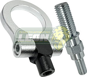 GANCHO DE ARRASTRE DE ALUMINIO UNIVERSAL REDONDON COLOR GRIS