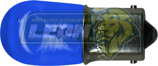 FOCO UN POLO BOMBILLA CHICA COLOR AZUL 12V P/PAREJA