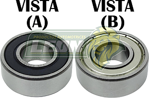 BALERO RIGIDO DE UNA HILERA DE BOLSA PARA PULIDORAS 15x35x12.7 mm