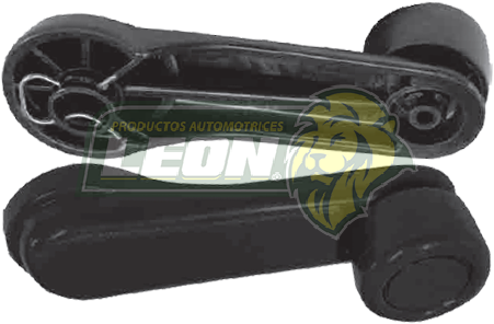 MANIJA ELEVAR VIDRIO NISSAN TSURU III, II, I, D21 PLASTICO NEGRA (M-95003, L-300-TN) (1 pza. INCLUYE SEGURO) AE