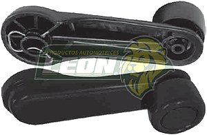 MANIJA ELEVAR VIDRIO NISSAN TSURU III, II, I, D21 PLASTICO NEGRA (M-95003, L-300-TN) (1 pza. INCLUYE SEGURO) AE