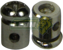 AHORCADOR CHICOTE DE ACELERADOR 1.2 mm, CUERPO 5 mm, L: 5 mm, (TORN +) NIQUELADO (BOLSA c/10 pz.) 