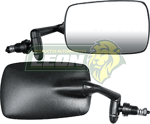 ESPEJO LATERAL (R) VW SEDAN M.1600 96-04 METALICO NEGRO ABATIBLE “CONCHA TIPO HELLA” (687-96D-N) (PRECIO X pza.)