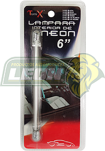 TUBO DE LUZ NEON AZUL 6" TUNIX T/CROMADO (LA-6A)
