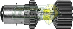 FOCO LED BA20D P/MOTO 12V 32W LUZ ALTA/BAJA 8 LADOS (6500K, FOLBA58S-SAI) 22x48x31 mm NEGRO