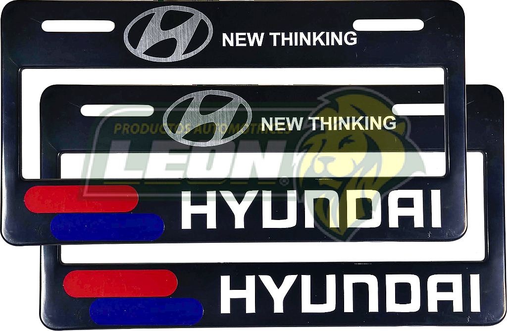 PORTAPLACAS NEGRAS NUMERICO 7 cm. SOLO SE VEN LOS # Y LETRAS STICKER HYUNDAI (JGO c/2 pz.)
