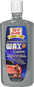 CERA DE COLOR PLATA, CUBRE RAYONES SUPERFICIALES 500 ml. NEW SHINE