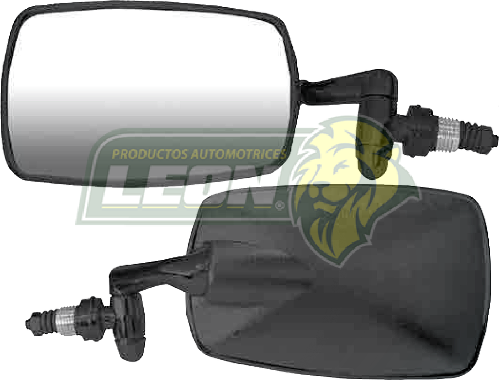 ESPEJO LATERAL VW SEDAN 1600 BRAZO METALICO Y CONCHA PLASTICA NEGRO IZQUIERDO FIJO (67055, 687-100-I) (PRECIO X PZ.)