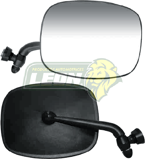 ESPEJO LATERAL (R) VW COMBI 73-88 NEGRO BRAZO METÁLICO Y CONCHA DE ZAMAK ABATIBLE ORIGINAL (688-D-N) (PRECIO X pza.)