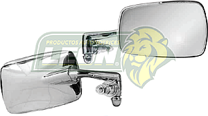 ESPEJO LATERAL (R) VW SEDAN M.1600 CROMADO ACABADO ESPEJO, BRAZO ORIGINAL ABATIBLE “C/CONCHA ABS” ECO. (687-100-C-D) (PRECIO X pza.)