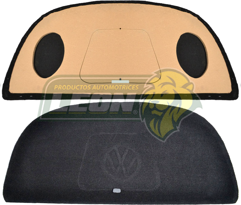 TAPA 1/2 LUNA TRASERA VW 1600 ALFOMBRA GRIS OSCURA ACONDICIONADA P/BOCINAS