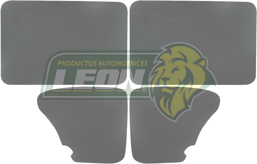 TAPAS P/PUERTAS LATERALES VW SEDAN T/O GRIS (JGO. 4 pz.)