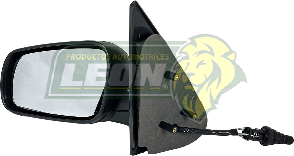 ESPEJO LATERAL (L) VW POINTER 4 PUERTAS NEGRO ABATIBLE, CONTROL ORIGINAL 2000-UP