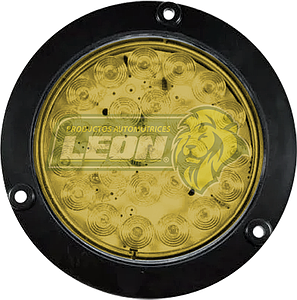 PLAFON REDONDO 4” 24 LEDS AMBAR (4 FUNCIONES DIFERENTES)