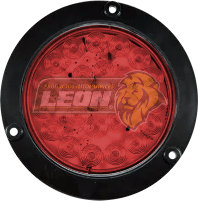 PLAFON REDONDO 4” 24 LEDS ROJO (4 FUNCIONES DIFERENTES)