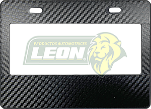 PORTAPLACA CHICA 22x15.5 cm.P/MOTO WRAP FIBRA (X PIEZA)