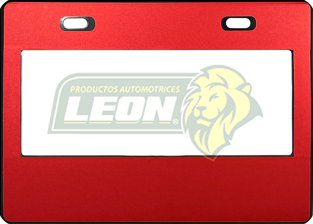 PORTAPLACA CHICA 22x15.5 cm.P/MOTO WRAP LISO ROJO (X PIEZA)