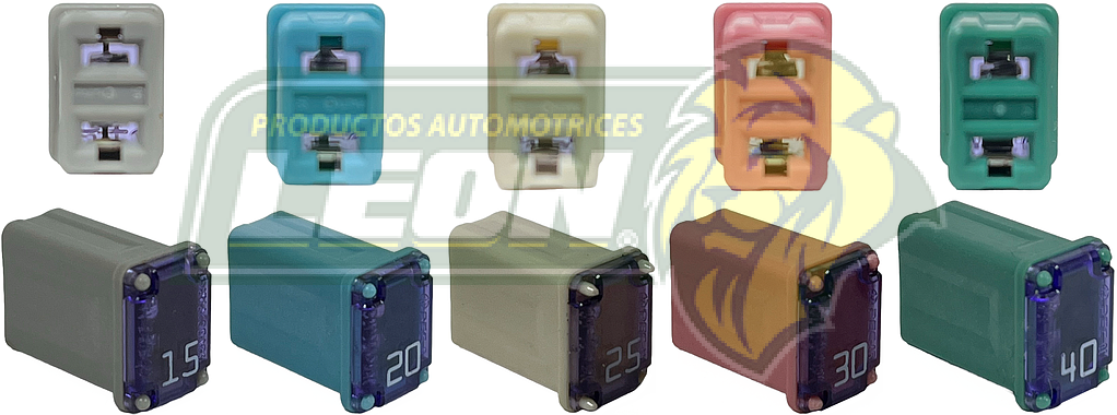 FUSIBLE TIPO MUELA NORMAL 15, 20, 25, 30, 40 amp. (ESPECIFICAR AMPERAJE)