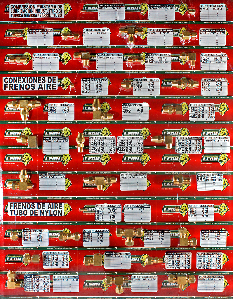 MUESTRARIO DE CONEXIONES (TABLA 3)