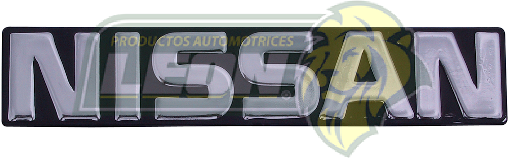 EMBLEMA NISSAN CROM. GDE.18X3.5 CM C/BA