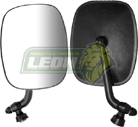 ESPEJO LATERAL (L) VW COMBI 73-88 NEGRO BRAZO METÁLICO Y CONCHA DE PLASTICO ABATIBLE ECO. (688-100-I-N) (PRECIO X pza.)