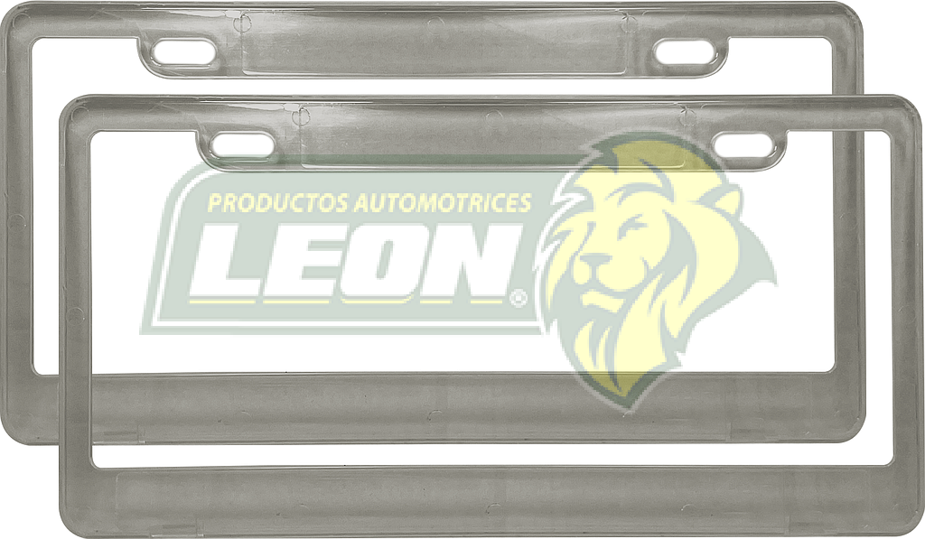 PORTAPLACAS DE POLIESTIRENO CLARIFICADO TRANSPARENTE HUMO, CON MEDIDA P/NUEVA REFORMA (30x15cm. JGO. c/2 pzas.)