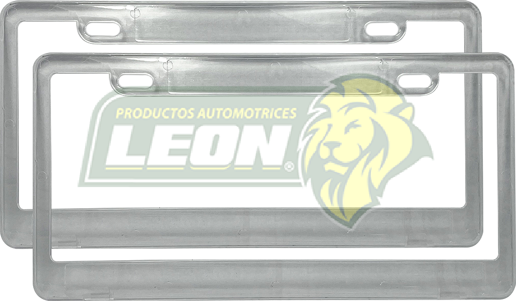 PORTAPLACAS DE POLIESTIRENO CLARIFICADO TRANSPARENTE CRISTAL, CON MEDIDA P/NUEVA REFORMA (30x15cm. JGO. c/2 pzas.)