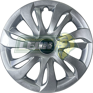 TAPON DE RIN 14" COLOR GRIS MOD. 0081  (JGO. c/4 pz.) ABS