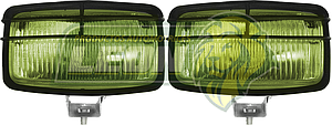 FARO TIPO RALLY RECTANGULAR AMARILLO (FA-65Y) (JGO. c/2 pz.)