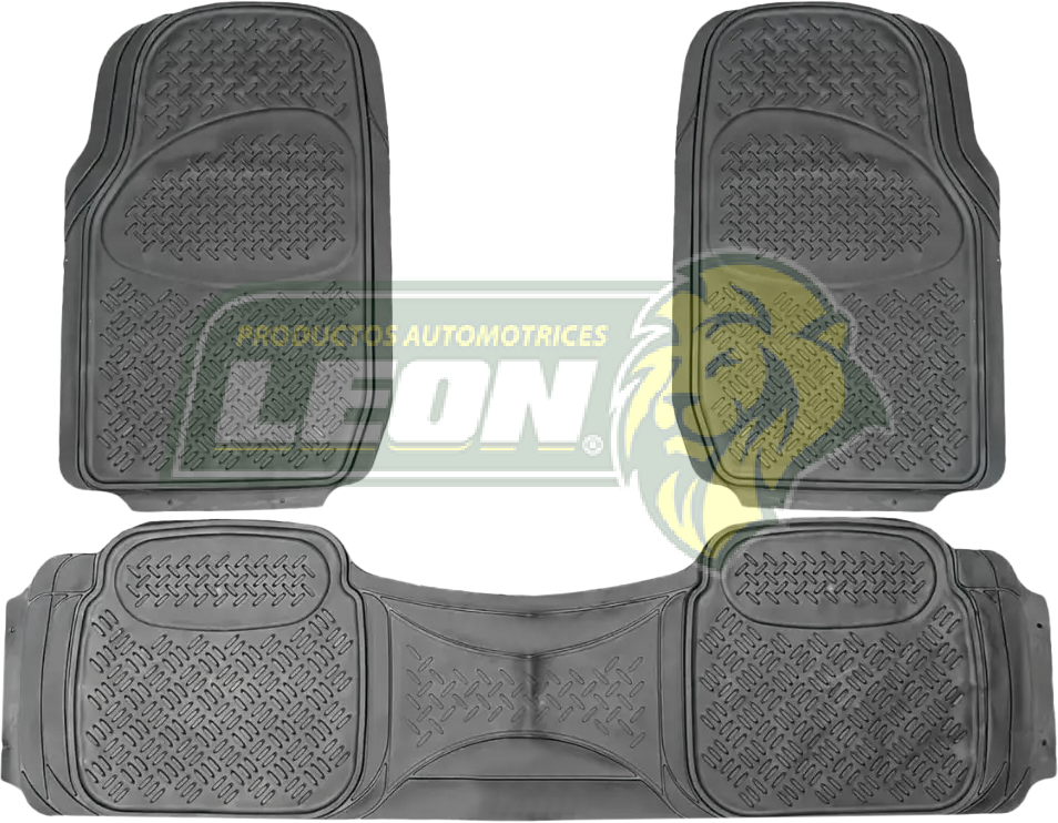 TAPETE HULE GRUESO NEGRO UNIVERSAL (JGO. c/3 pz.)