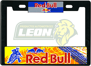PORTAPLACA CHICA 22x15.5 cm.P/MOTO GRABADO RED BULL =PPMV-RED BULL (X PIEZA)