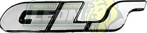 EMBLEMA LATERAL “GLS” C/ADHESIVO CROMADO