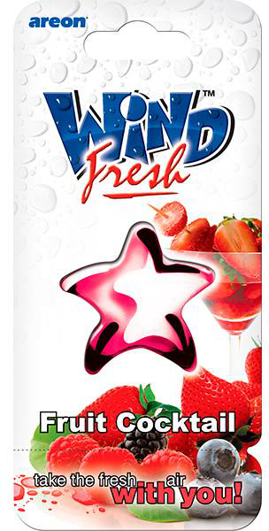 AROMATIZANTE AREON WIND FRESH BURBUJA ESTRELLA LIQUIDA 3 ML FRUIT COCKTAIL (10703)
