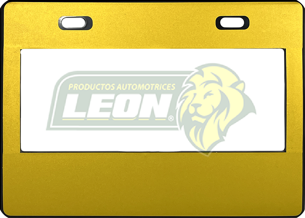 PORTAPLACA CHICA 22x15.5 cm.P/MOTO WRAP LISO AMARILLO (X PIEZA)