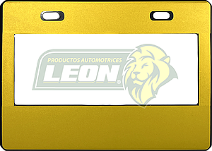 PORTAPLACA CHICA 22x15.5 cm.P/MOTO WRAP LISO AMARILLO (X PIEZA)