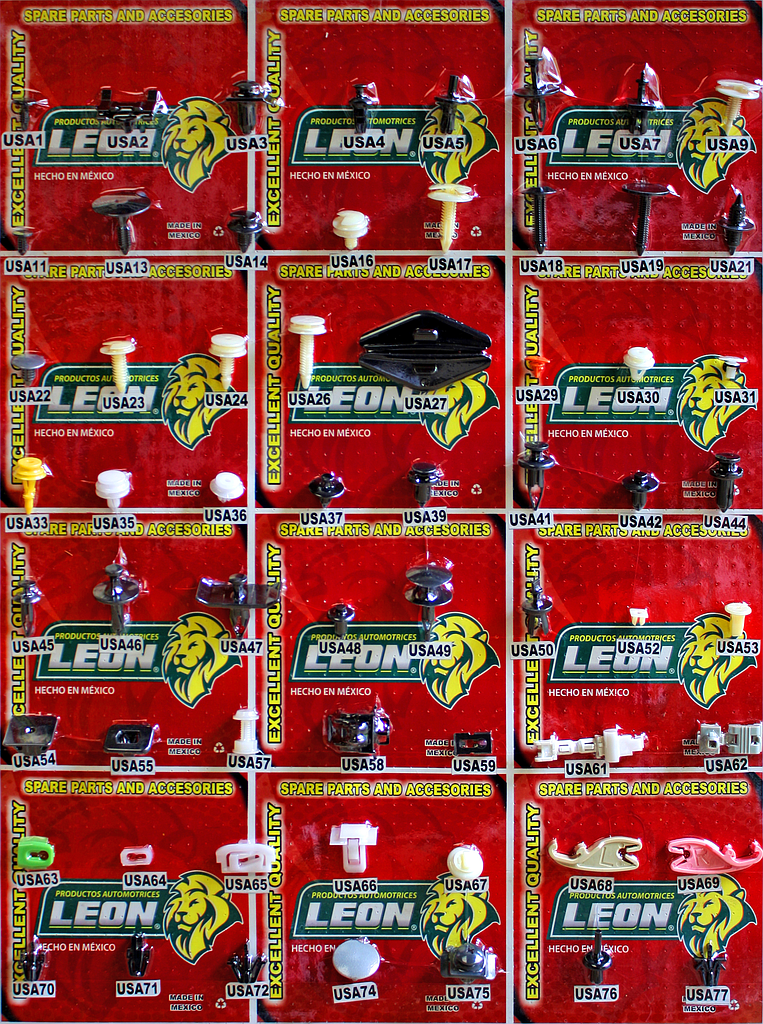 MUESTRARIO DE GRAPAS (1 EXHIBIDOR) IMPORTADAS “A”