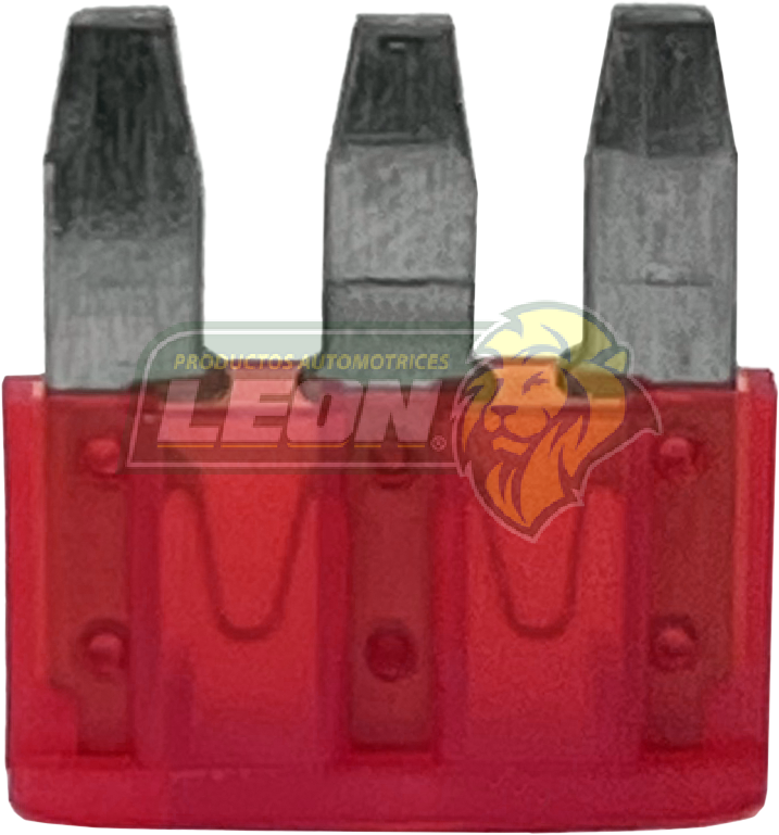 FUSIBLE CLAVIJA MICRO 10 AMP 3 TERMINALES ROJO